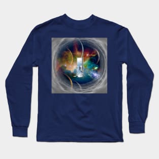 Door in abstract space Long Sleeve T-Shirt